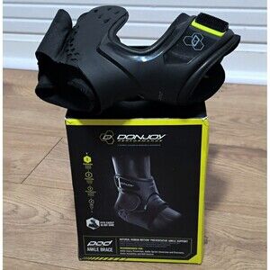 DonJoy Performance POD Ankle Brace Support, Lightweight, M Left, Black